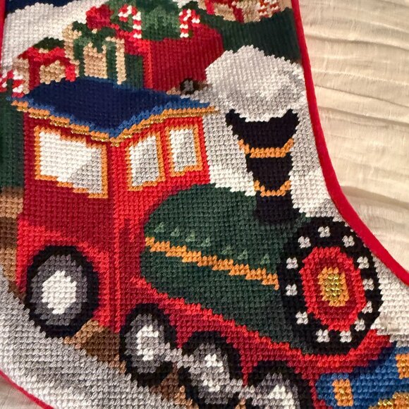 Embroidered Red Velvet Christmas Stocking for Matt, Matthew, Matthais, NWOT - Picture 2 of 4